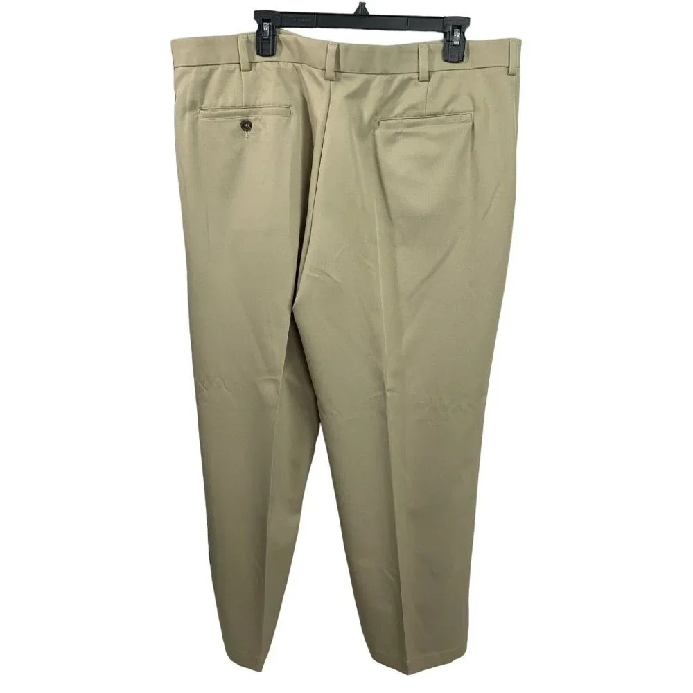 #1450 Izod XFG Mens Size 40x30 Tan Beige Performance Style Casual Pants Golf - Picture 7 of 7